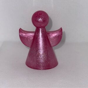 Shimmering Pink Angel Accent Decor